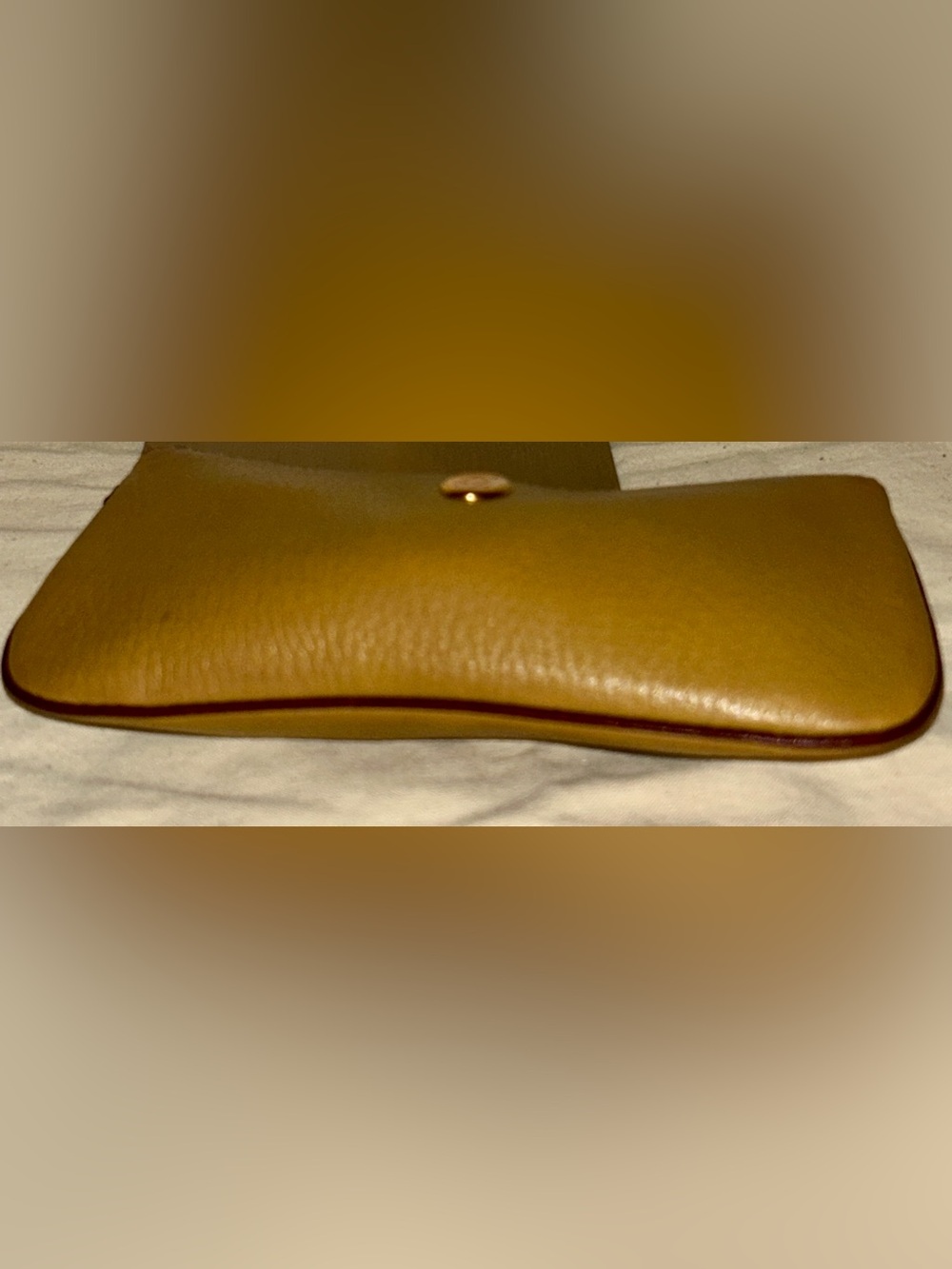 vintage Must de Cartier leather pouch/wristlet in Mustard. Rare Colorway - Picture 4 of 7